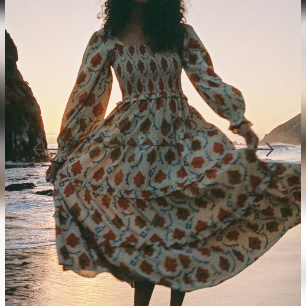 Christy Dawn The Emerson Oak Leaf Floral Maxi Dress